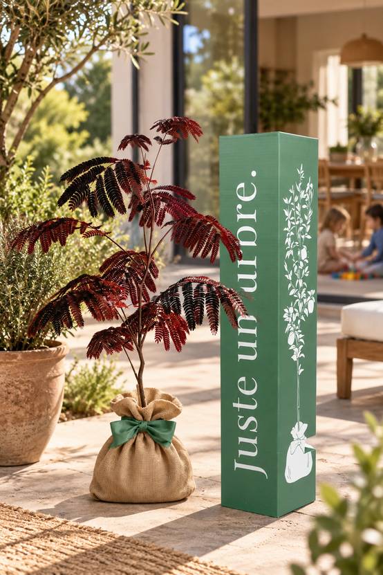 Juste Un Arbre - JUSTE UN ARBRE. – Albizia 'Summer Chocolate' – Arbre à soie pourpre | Idée cadeau original pour naissance, mariage, anniversaire – Arbre ornemental… - Image 2