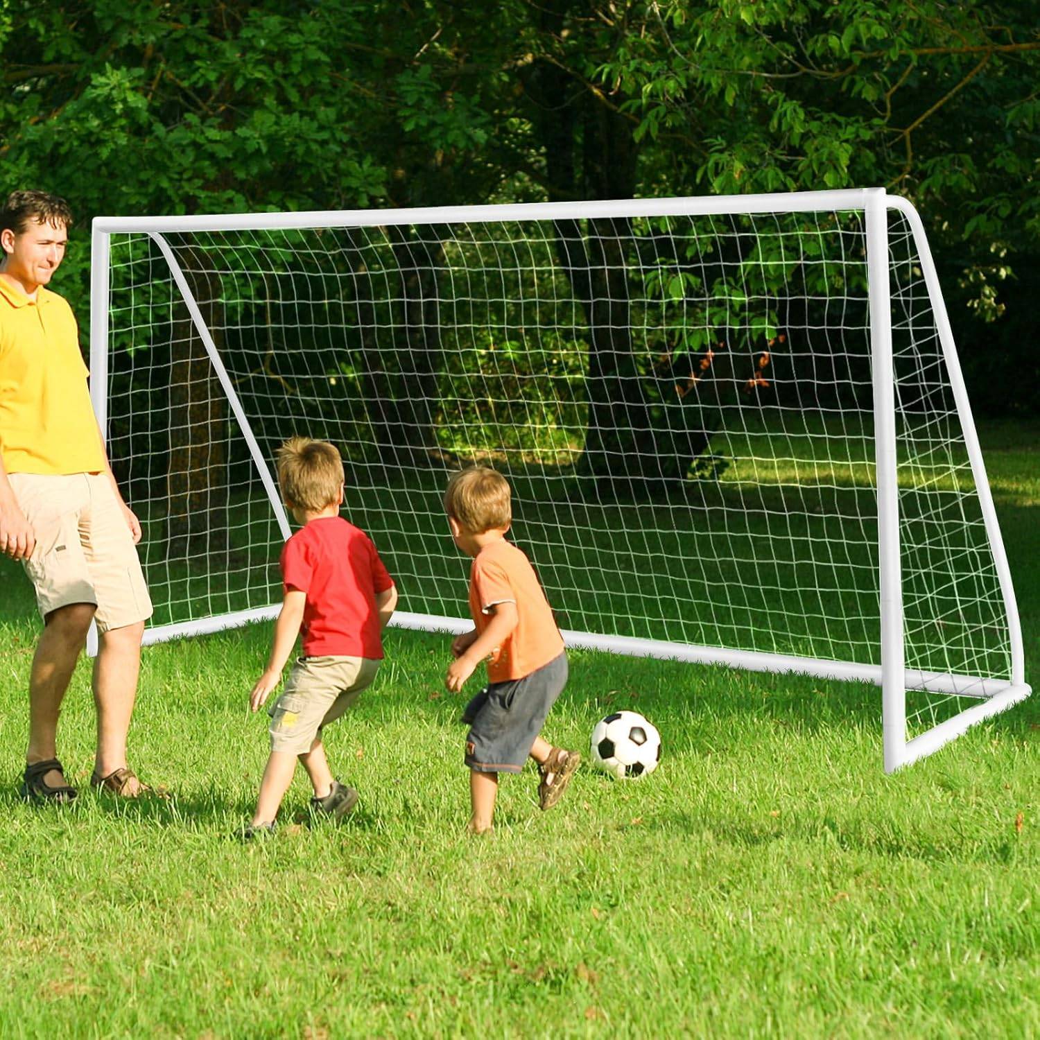 But de Football Exterieur 365 x 182 cm, Cage de Foot, pour Jardin Entraînement Installation Rapide - Image 2