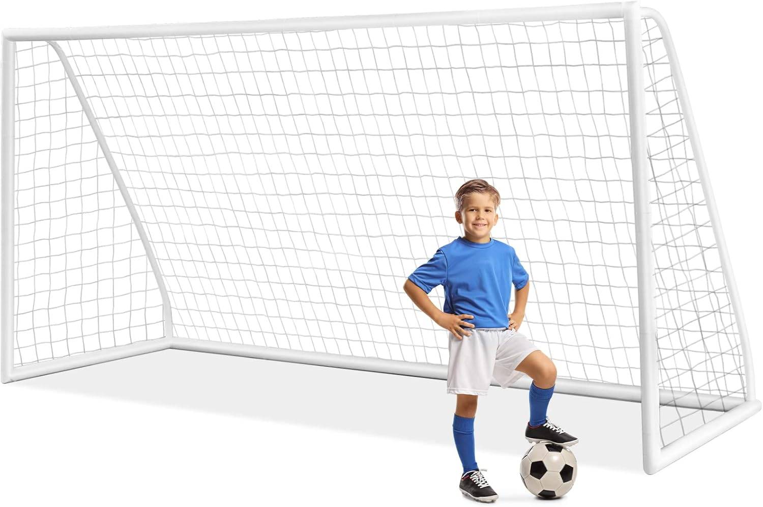 But de Football Exterieur 365 x 182 cm, Cage de Foot, pour Jardin Entraînement Installation Rapide - Image 1