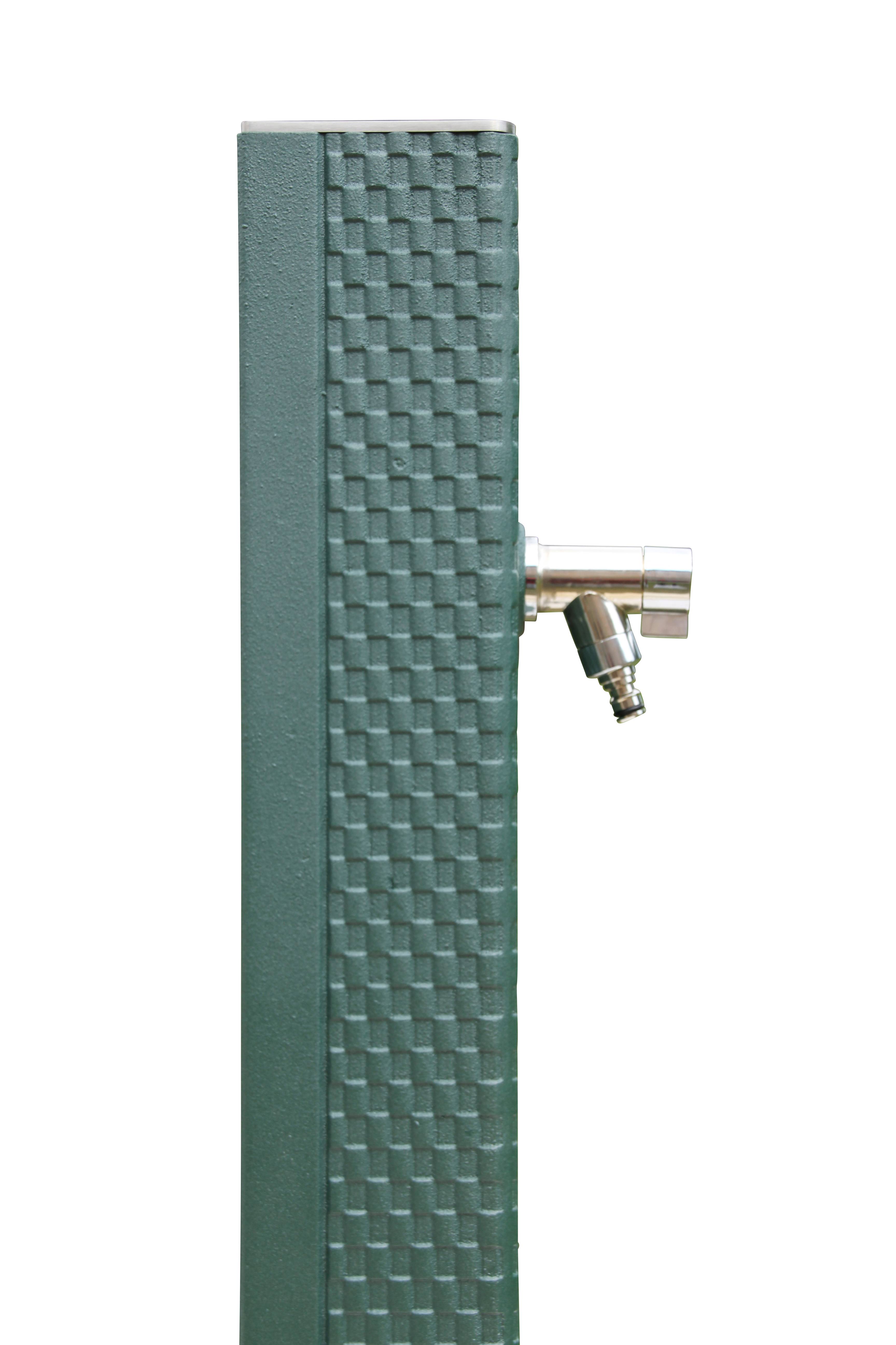 Fontaine borne pixel sans vasque vert 2500 avec robinet rounded Dommartin H. 92cm X L. 20cm - Image 4
