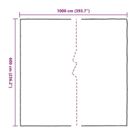 Toile Multi-Usages Transparente PE 140g/m² Imperméable pour Terrasse et Pergola 6x10 m – ComfortXL Outdoor Living - Image 10