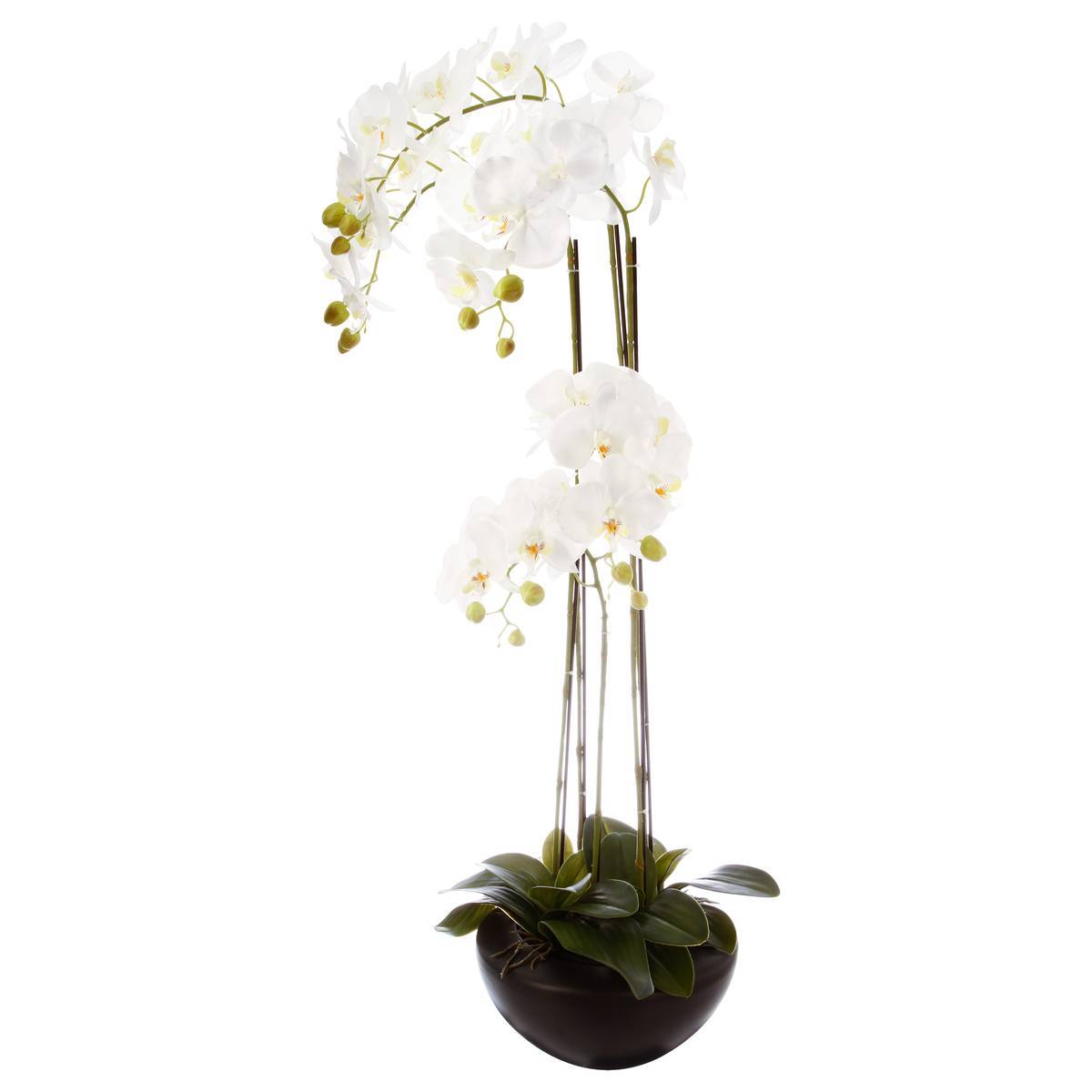 Atmosphera - Orchidée artificielle pot céramique H115cm - Atmosphera Créateur d'intérieur