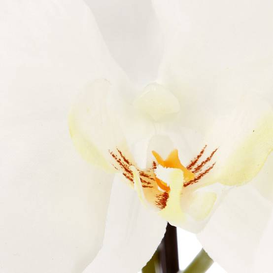 Fleur Artificielle en Pot "Orchidée" 115cm Blanc - Image 2
