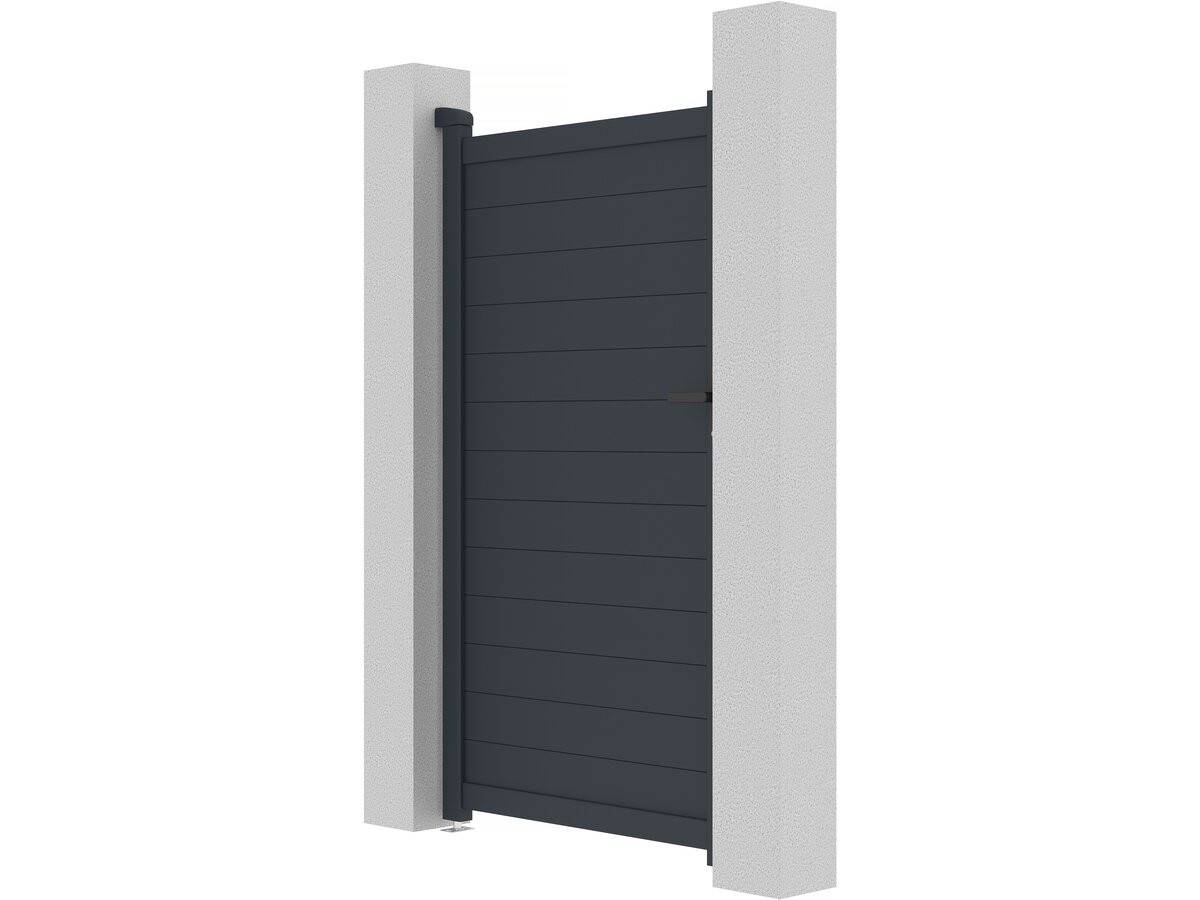 Portillon Aluminium "marc" - 101.2 X 180.9 Cm - Gris -habitat Et Jardin - Image 4