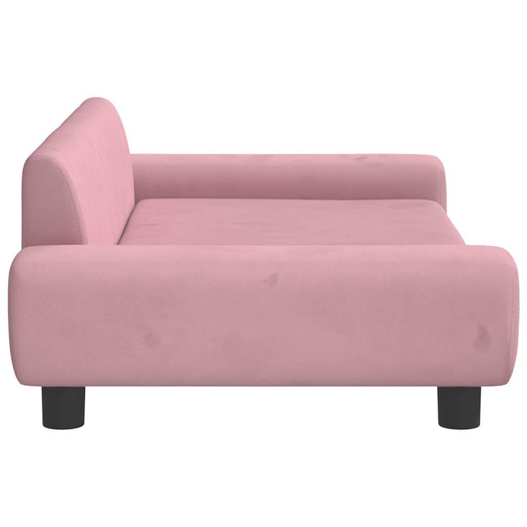 Vidaxl - Lit pour chien rose 100x54x33 cm velours vidaXL 171984 - Image 5