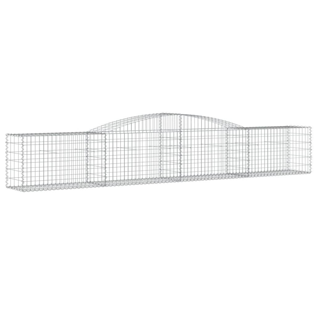 Vidaxl - Paniers à gabions arqués 25 pcs 400x50x60/80 cm Fer galvanisé vidaXL 3146981 - Image 4