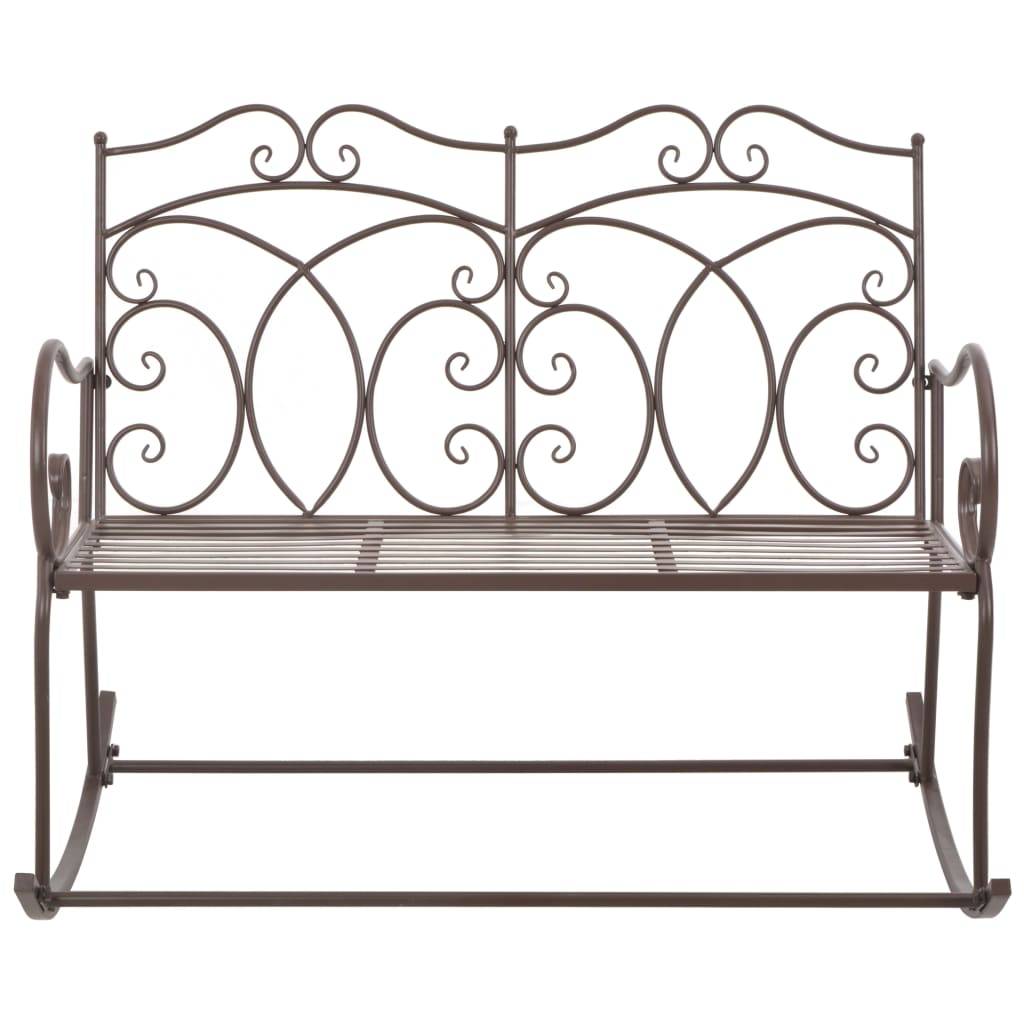 Maison Chic - Banc de jardin | Banquette De Jardin | Banc Extérieur 104 cm Fer Marron antique Maison Chic - Image 1