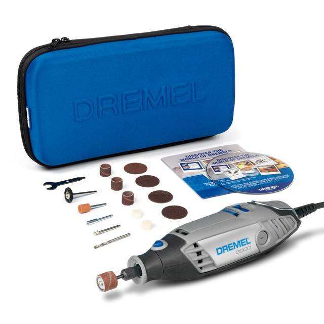 Outil multifonction Dremel 3000 130W Avec 15 Accessoires + Trousse zipée - F013 3000 JA - Image 1