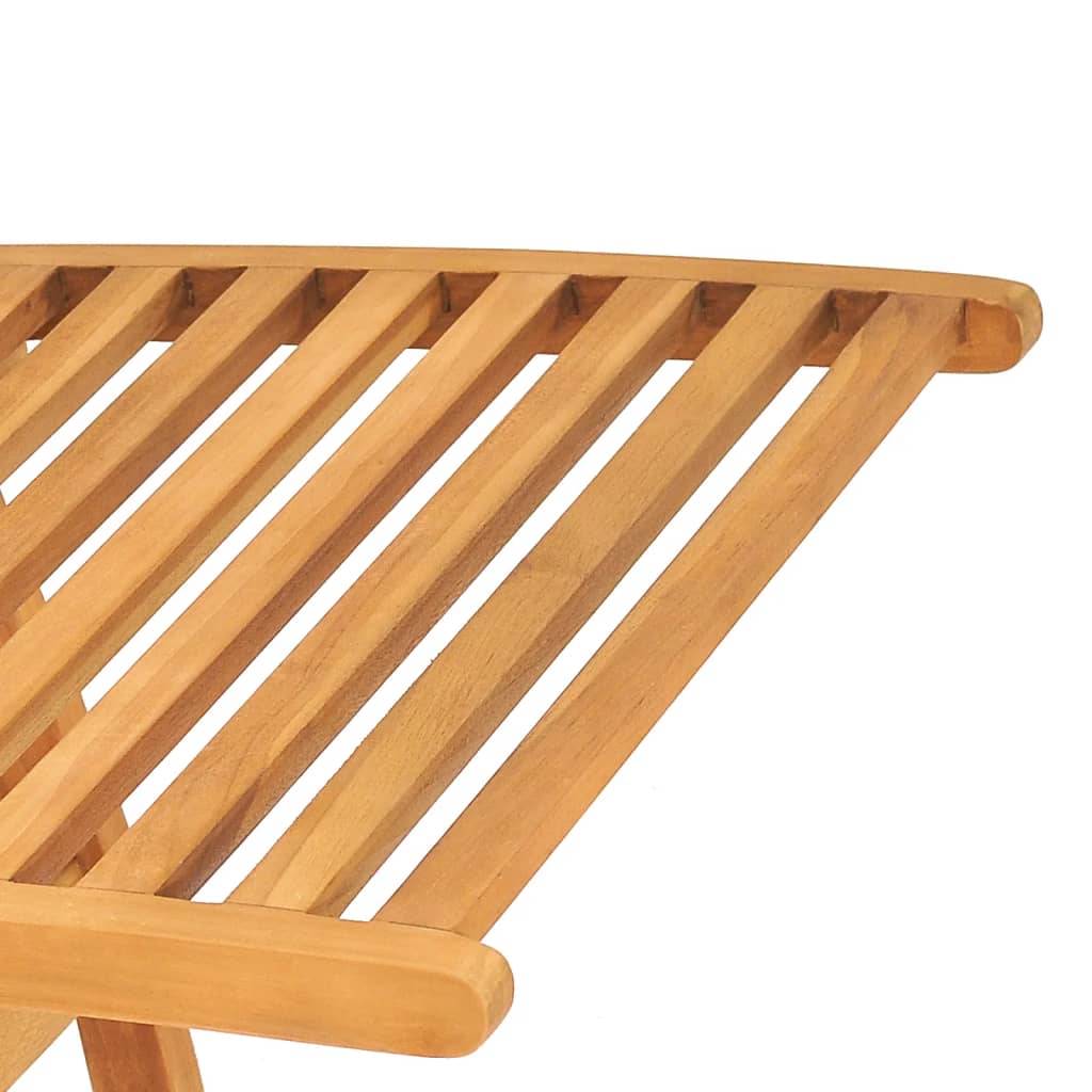 Helloshop26 - Transat chaise longue bain de soleil lit de jardin terrasse meuble d'extérieur bois de teck solide - Image 5