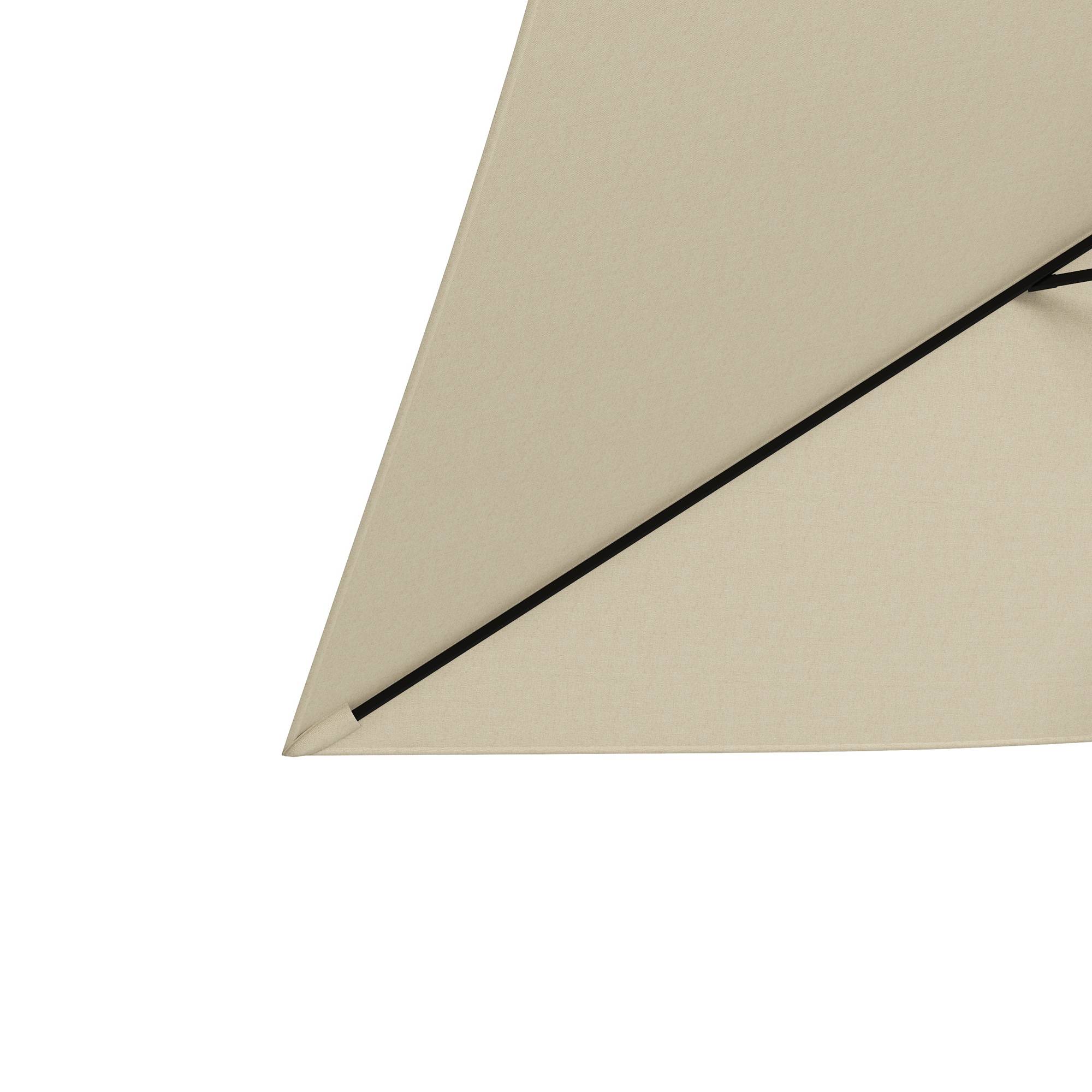 Parasol rectangulaire inclinable en aluminium et polyester crème 290 x 200 x 248 cm - PANGIVO - Image 10