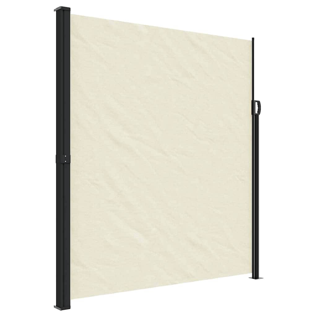 Auvent latéral rétractable polyester crème 500 x 220 cm - PANGIVO - Image 2