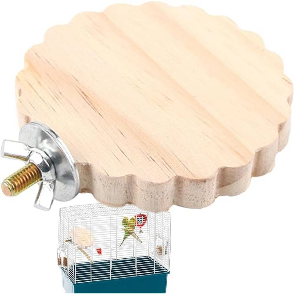 Perchoir en Bois Pour Cage d'Oiseaux Jouet - Image 1