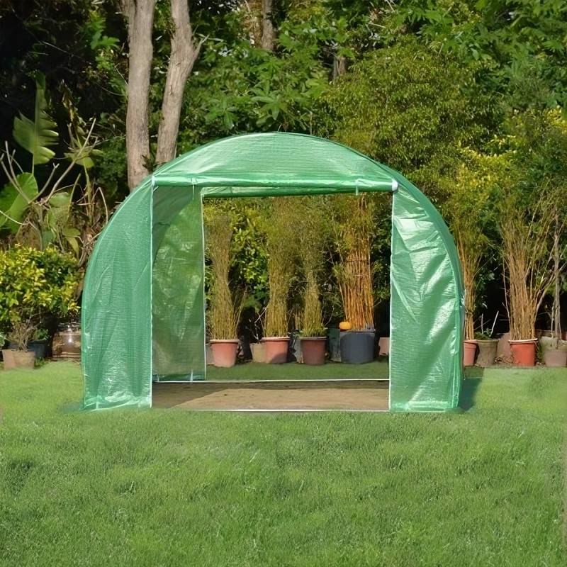 Serre tunnel 9m² film polyéthylène armé 200gr/m² hauteur 2,25m Green Protect - Image 2