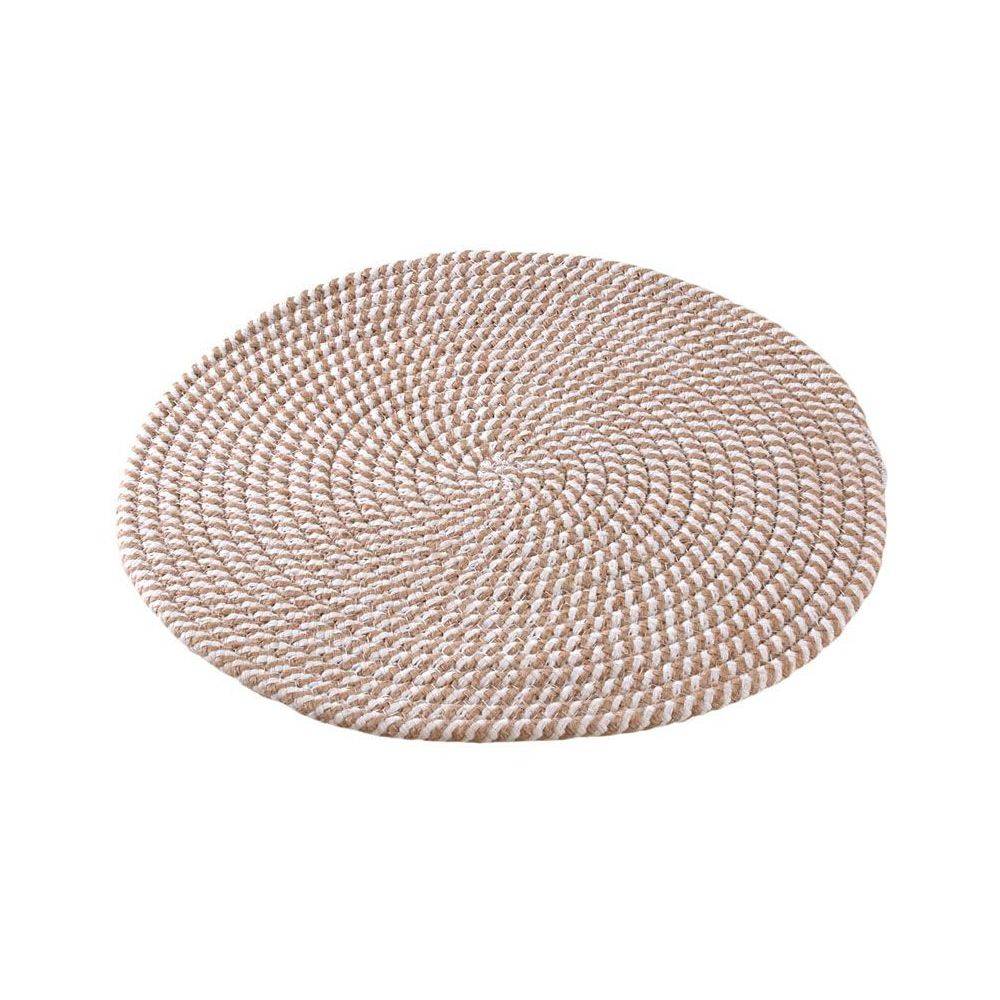 Aubry Gaspard - Set de table rond en jute (Lot de 6) - Image 3