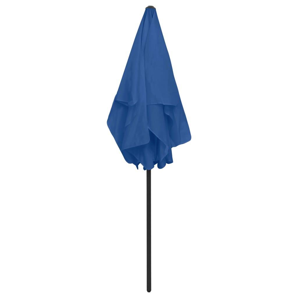 Helloshop26 - Parasol de plage 180 x 120 cm bleu azuré - Image 5