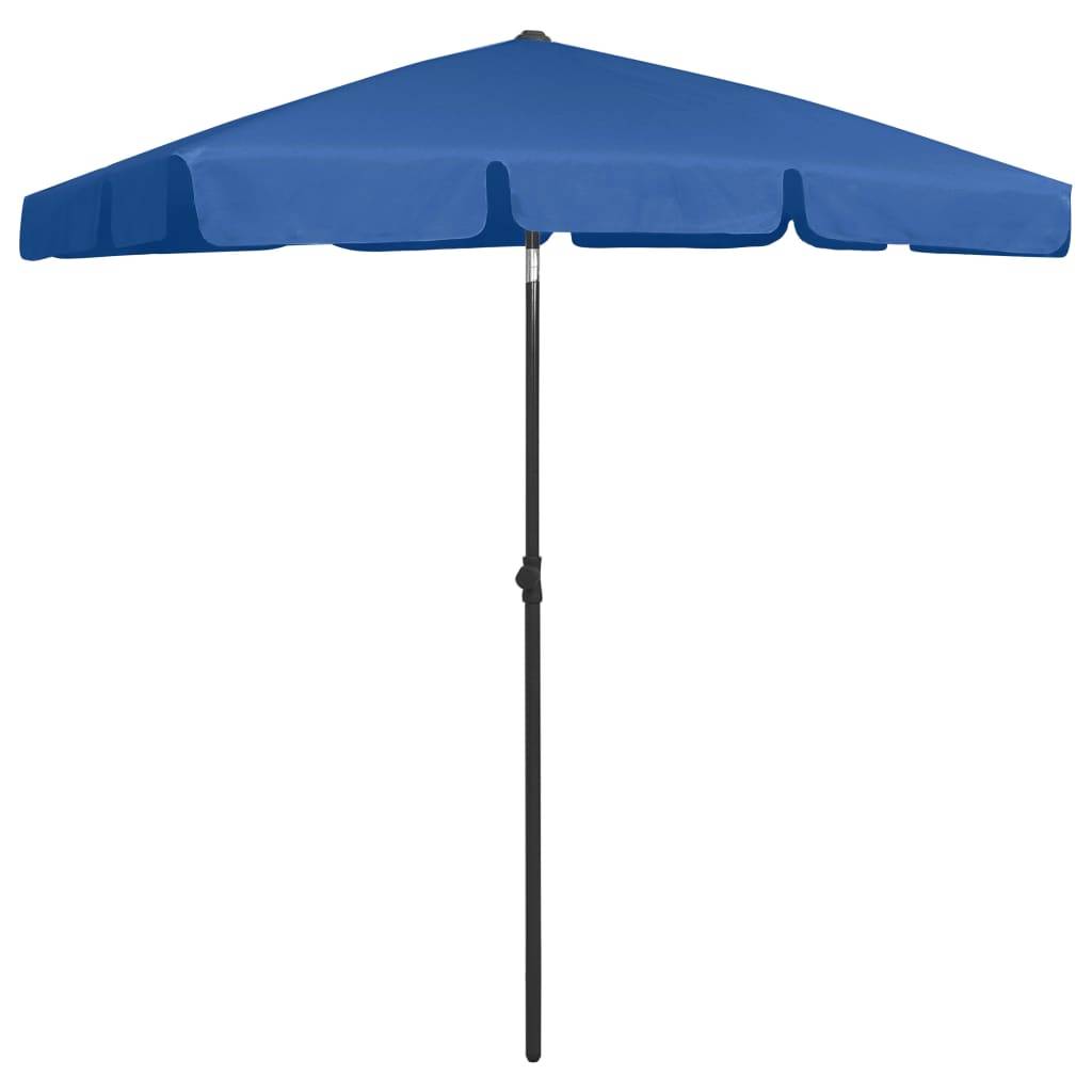 Helloshop26 - Parasol de plage 180 x 120 cm bleu azuré - Image 2