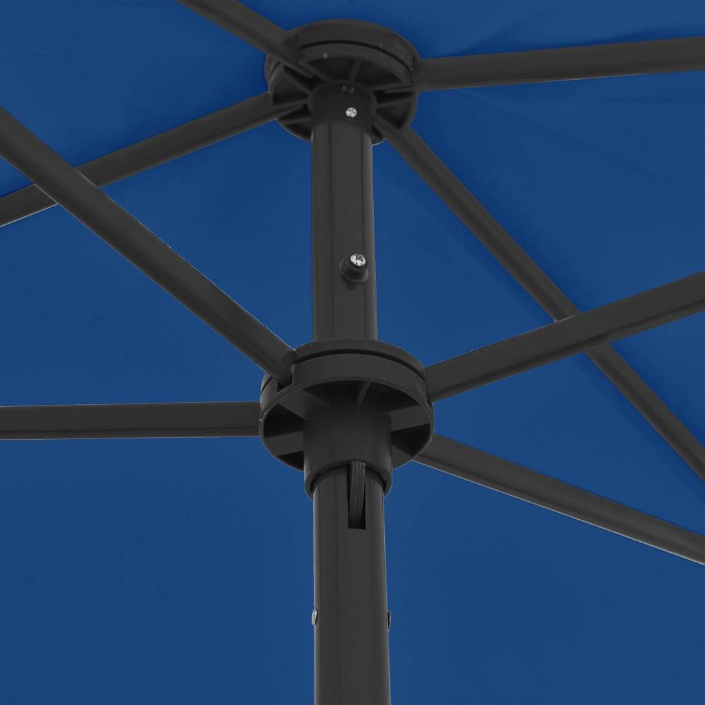 Helloshop26 - Parasol de plage 180 x 120 cm bleu azuré - Image 6