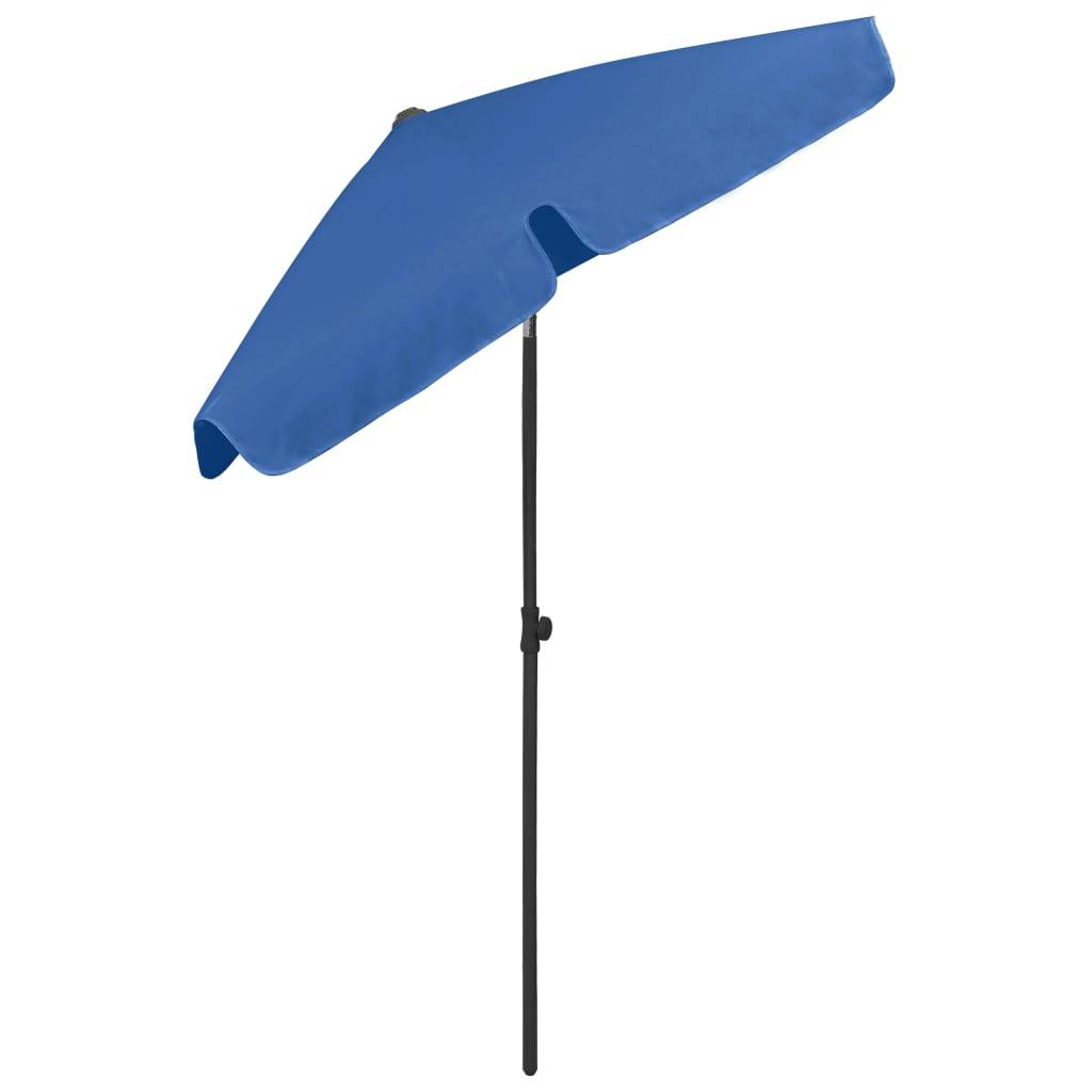 Helloshop26 - Parasol de plage 180 x 120 cm bleu azuré - Image 4