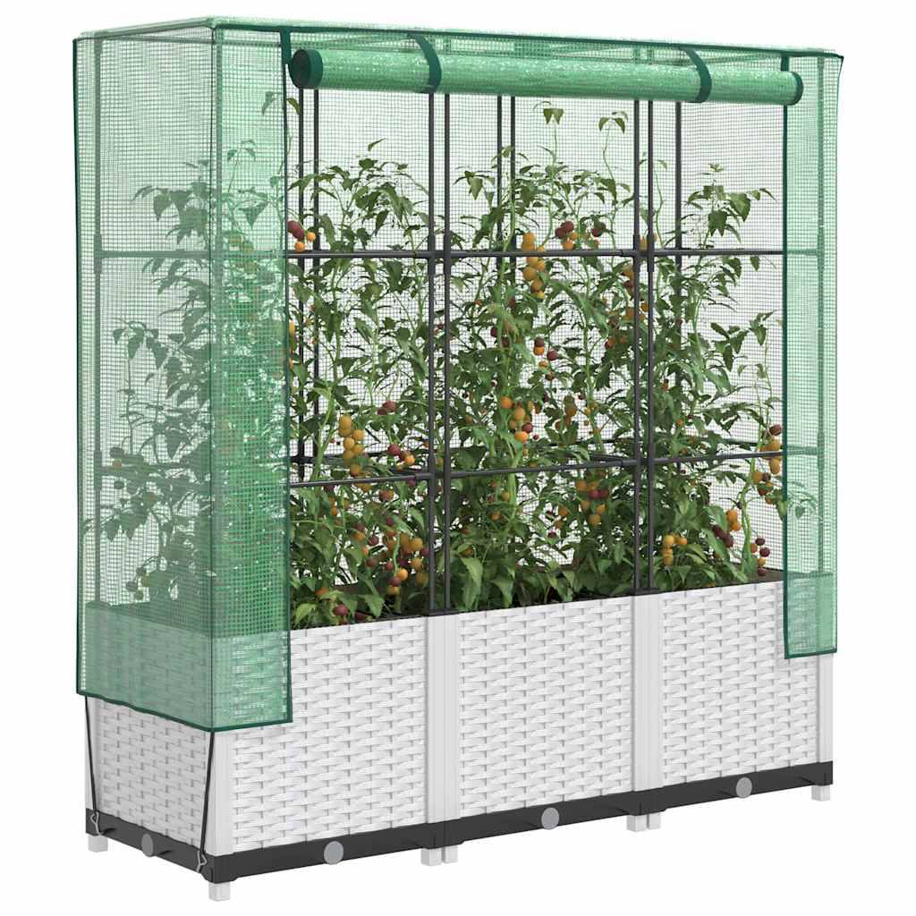 Prolenta Premium - Jardinière polypropylène blanc 120 x 40 x 38 cm - Prolenta premium p362.3 - Image 2
