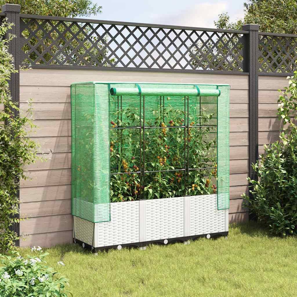 Prolenta Premium - Jardinière polypropylène blanc 120 x 40 x 38 cm - Prolenta premium p362.3 - Image 3