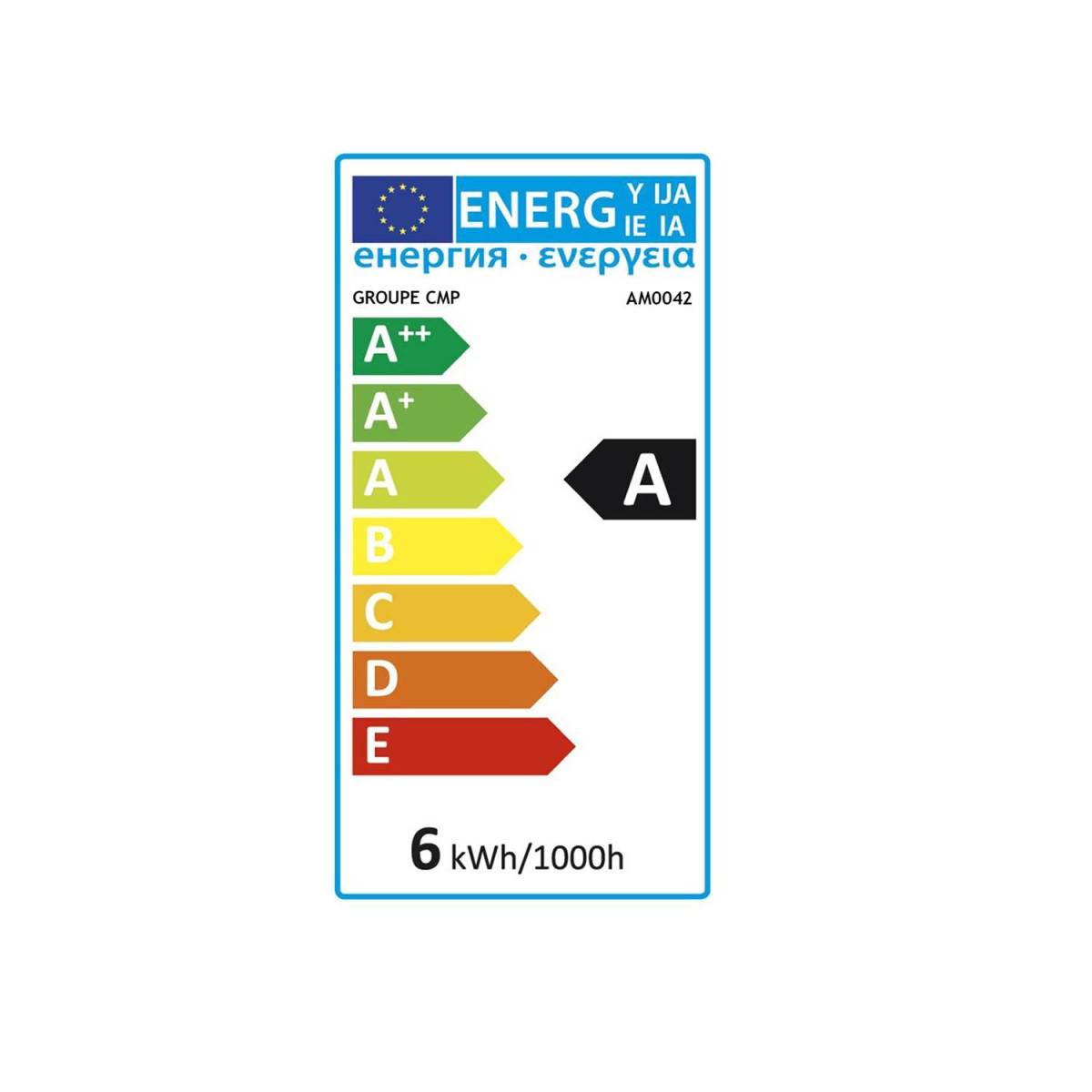 The Home Deco Factory - Ampoule Filaments LED "Ovale" 6W Gris - Image 3