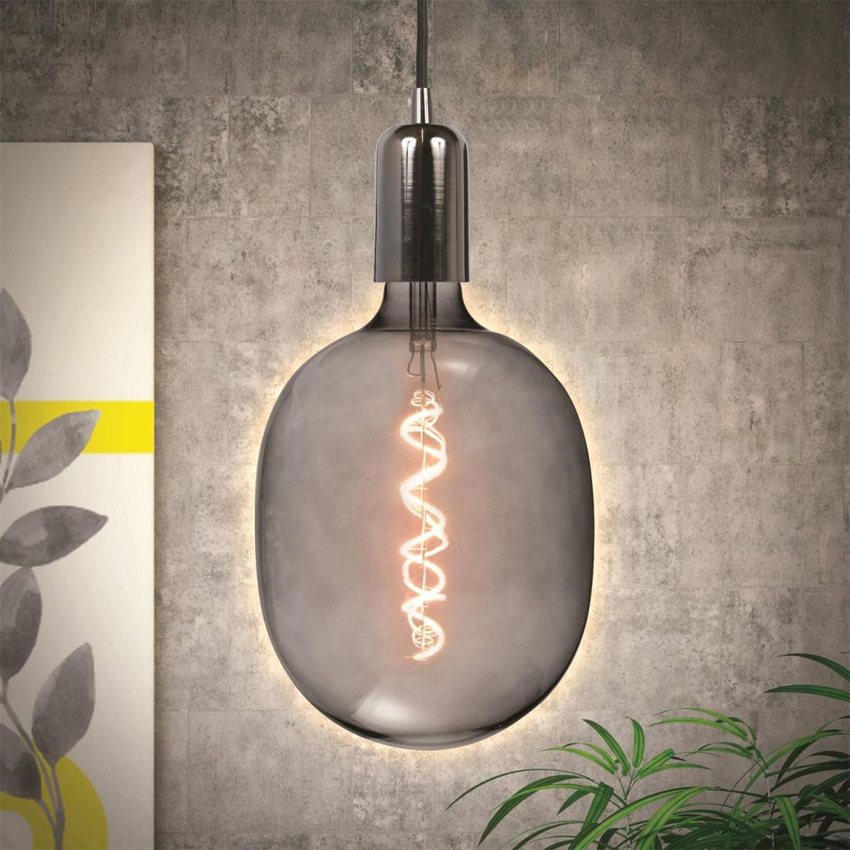 The Home Deco Factory - Ampoule Filaments LED "Ovale" 6W Gris - Image 4
