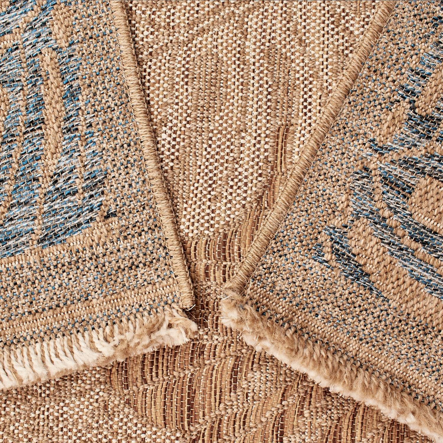 Autre - Tapis intérieur et extérieur en polypropylène marron 160x230cm - Image 4