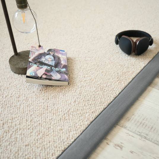 Decoweb - Tapis naturel en pure laine - Latoon grège - Ganse grise - 160 x 230 cm - Decoweb - Image 4