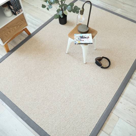 Decoweb - Tapis naturel en pure laine - Latoon grège - Ganse grise - 160 x 230 cm - Decoweb - Image 2