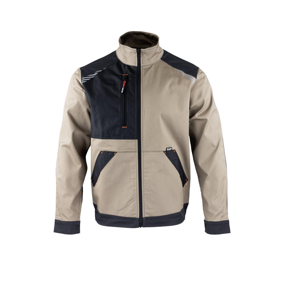 LMA - Veste zippée bicolore LMA CENTAURE Beige / Noir 3XL - Image 1