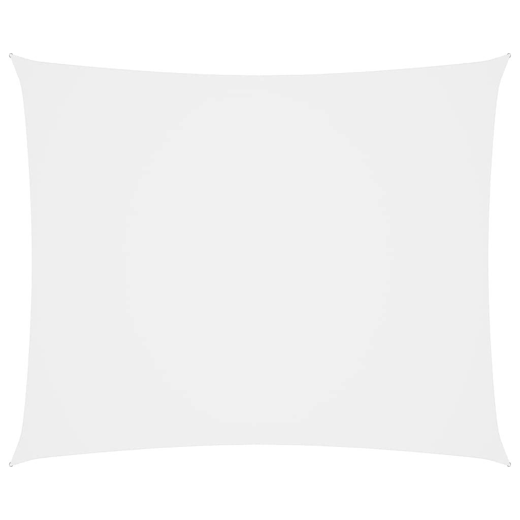 Helloshop26 - Voile toile d'ombrage parasol tissu oxford rectangulaire 5 x 7 m blanc - Image 1