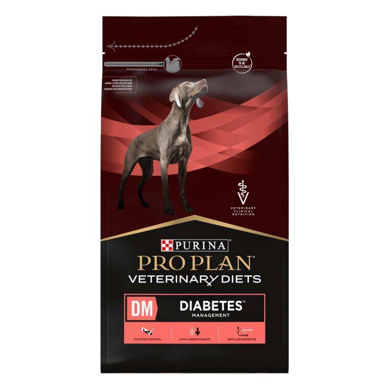 CROQUETTES CHIEN VETERINARY DIETS DM DIABETES - PROPLAN 3 kg - Image 1