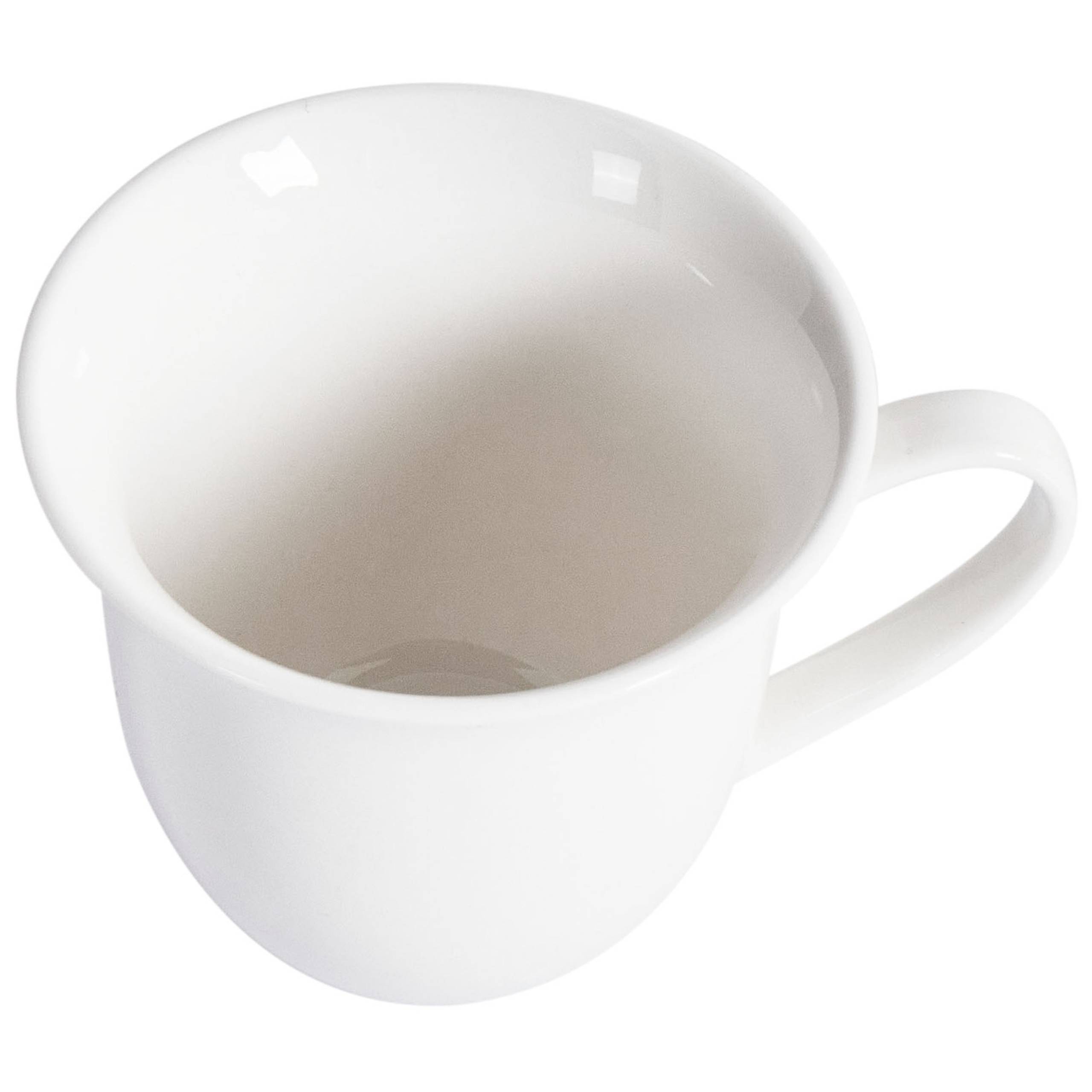 Beliani - Tasses et mugs Porcelaine Blanc ELDERBERRY - 14x14x2- Beliani - Image 5