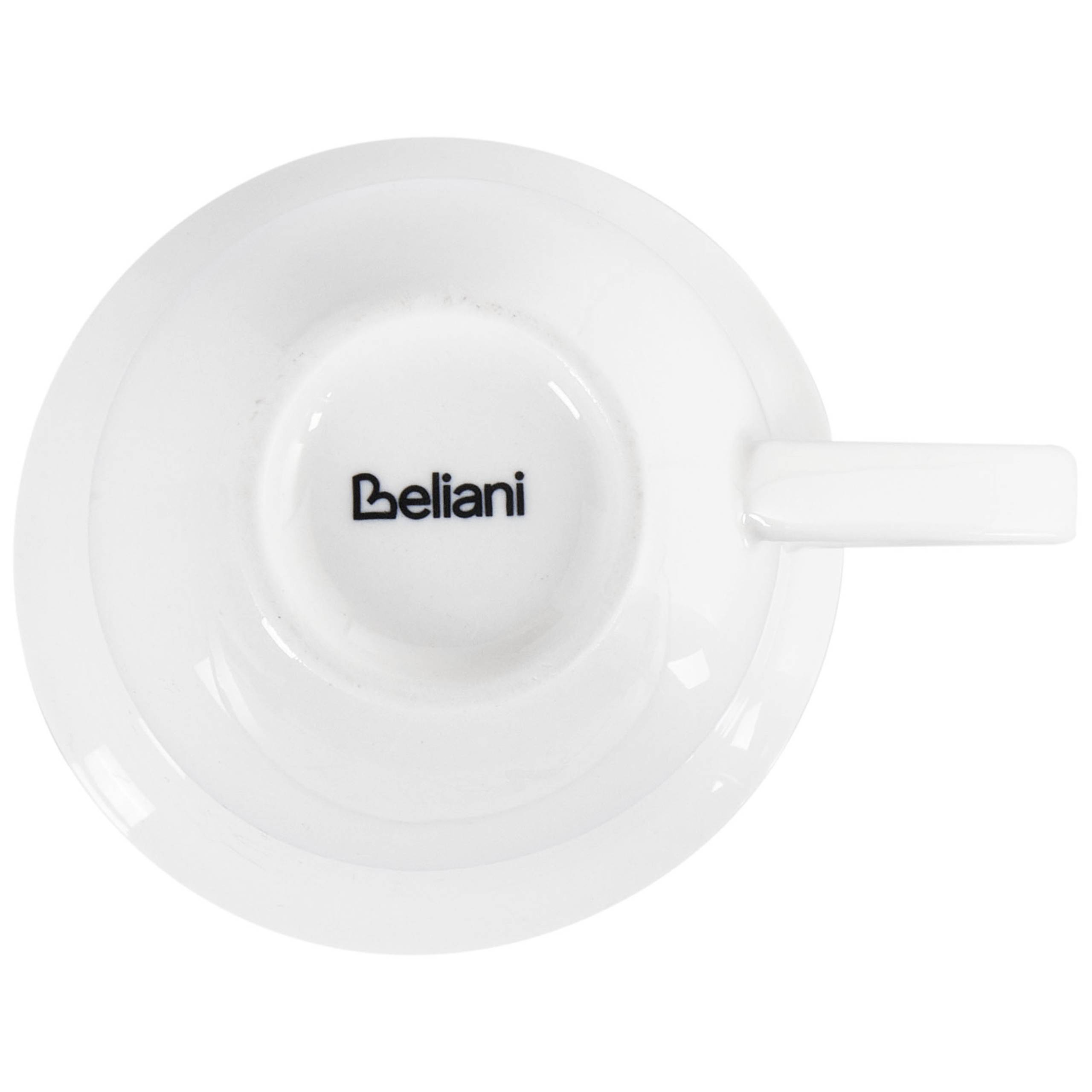 Beliani - Tasses et mugs Porcelaine Blanc ELDERBERRY - 14x14x2- Beliani - Image 6
