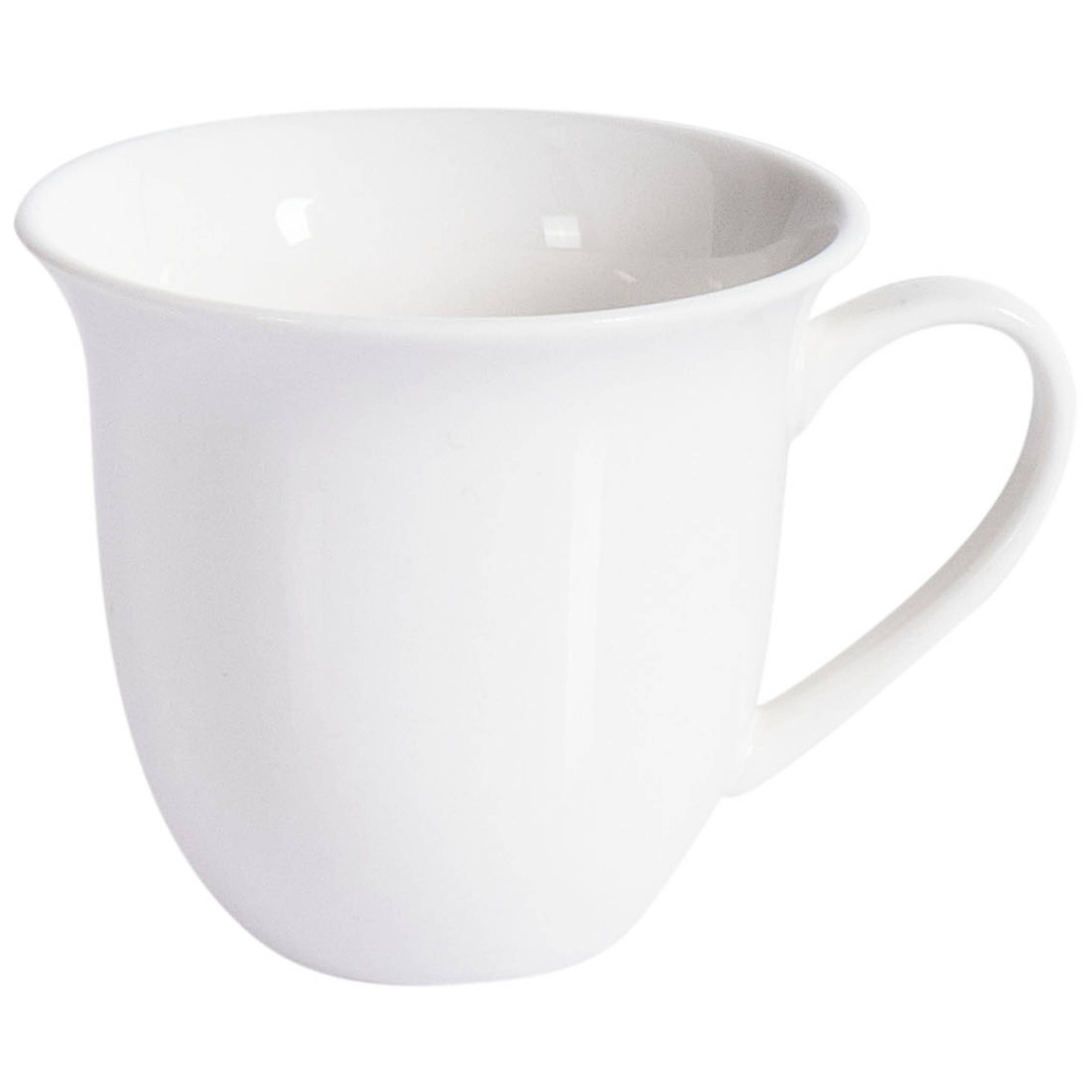 Beliani - Tasses et mugs Porcelaine Blanc ELDERBERRY - 14x14x2- Beliani - Image 4