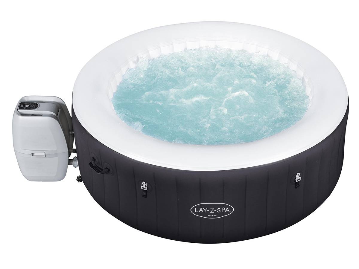 Bestway - Spa gonflable Lay-Z-Spa Miami rond Airjet 4 places - Bestway - Image 1