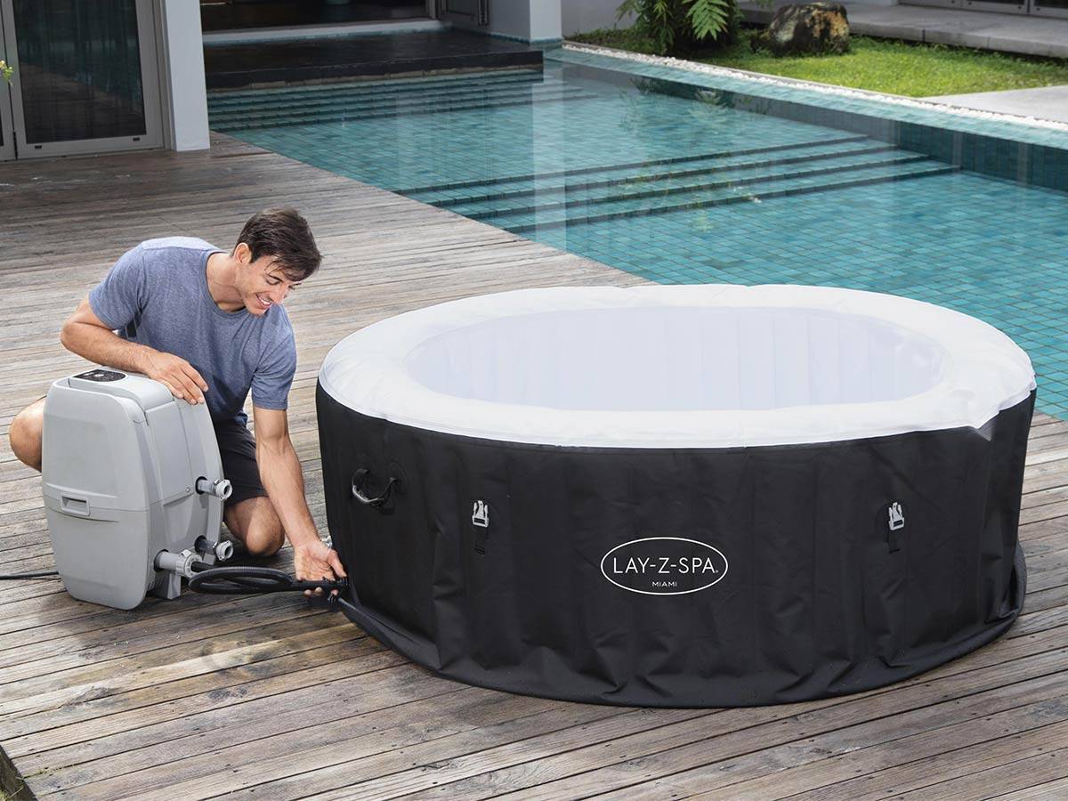 Bestway - Spa gonflable Lay-Z-Spa Miami rond Airjet 4 places - Bestway - Image 7