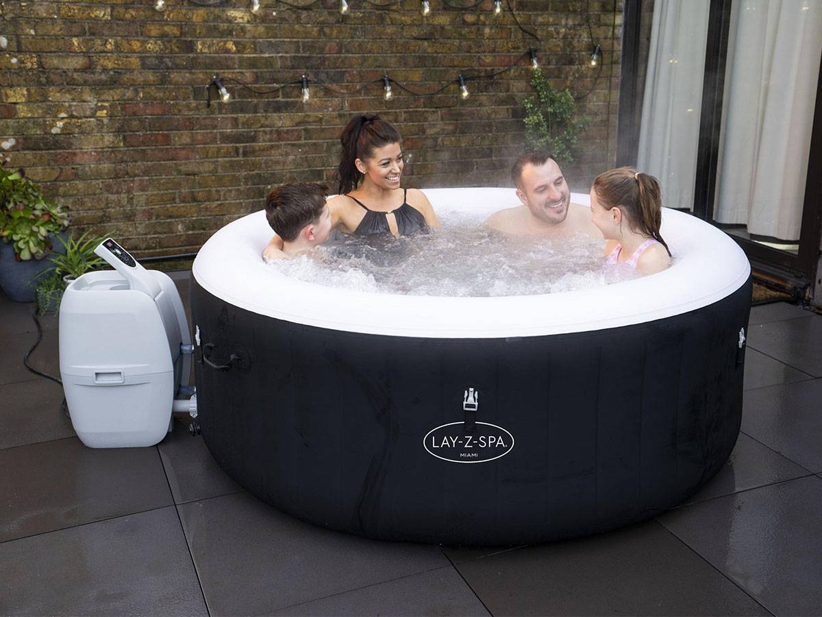 Bestway - Spa gonflable Lay-Z-Spa Miami rond Airjet 4 places - Bestway - Image 2