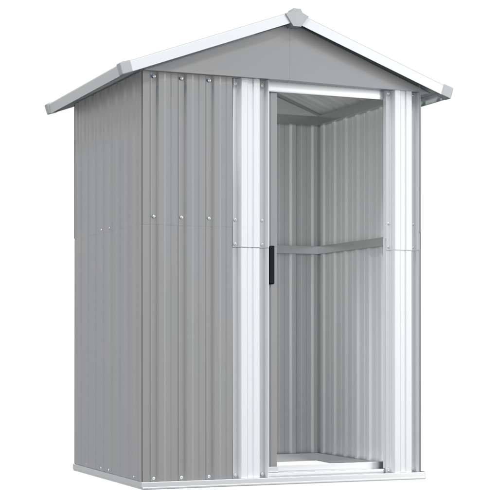 PANGIVO - Abri de jardin avec porte coulissante - Acier galvanisé gris - 126x97,5x177 cm - Surface au sol 1,02m² - PANGIVO - Image 4