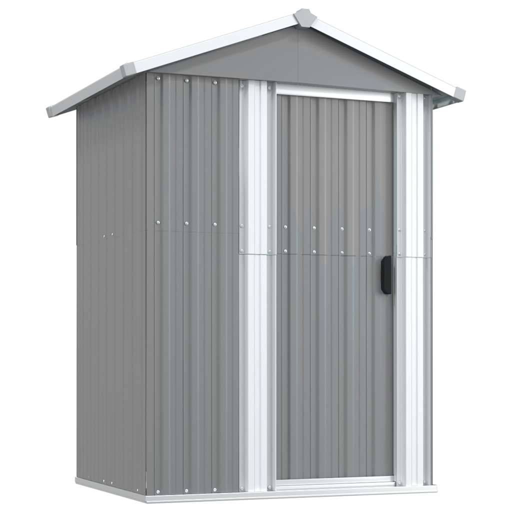 PANGIVO - Abri de jardin avec porte coulissante - Acier galvanisé gris - 126x97,5x177 cm - Surface au sol 1,02m² - PANGIVO - Image 1