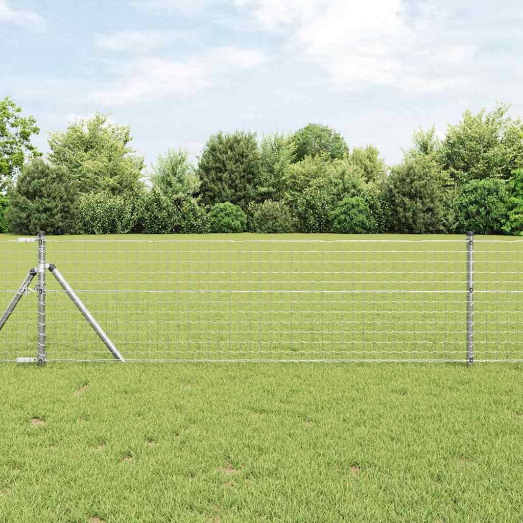 Poteau de clôture Acier galvanisé Gris 3,2 x 3,2 x 120 cm, Poids :53kg - PANGIVO
