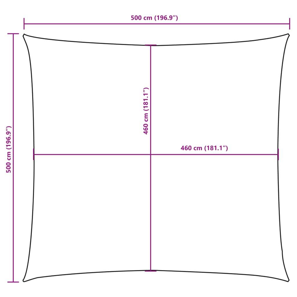 Voile de parasol - accessoire parasol - Tissu de remplacement pour parasol tissu oxford carré 5x5 m beige - MEUBLE PRO - Image 10