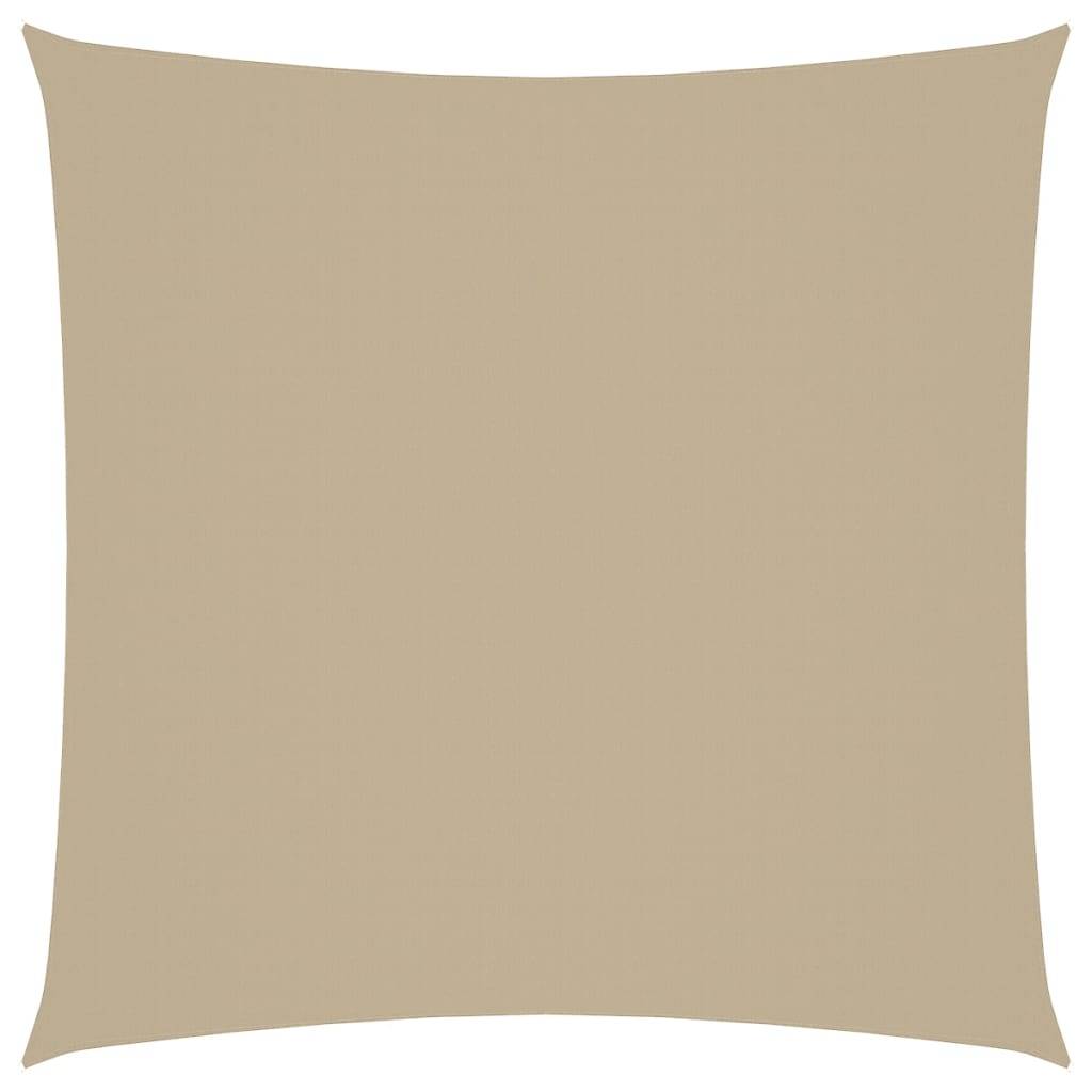 Voile de parasol - accessoire parasol - Tissu de remplacement pour parasol tissu oxford carré 5x5 m beige - MEUBLE PRO - Image 1