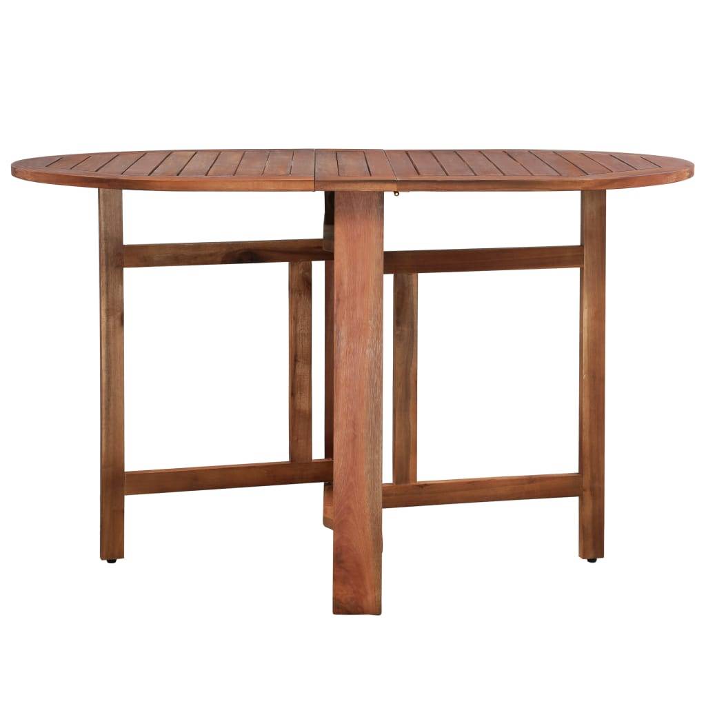 Table de jardin | Table d'extérieur 120x70x74 cm Bois d'acacia massif - Image 3
