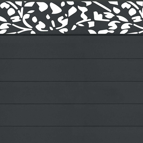 Brise vue occultant 1,5 x 10 M effet lames de clôture motifs FLOWER 160 gr/m² - Image 4