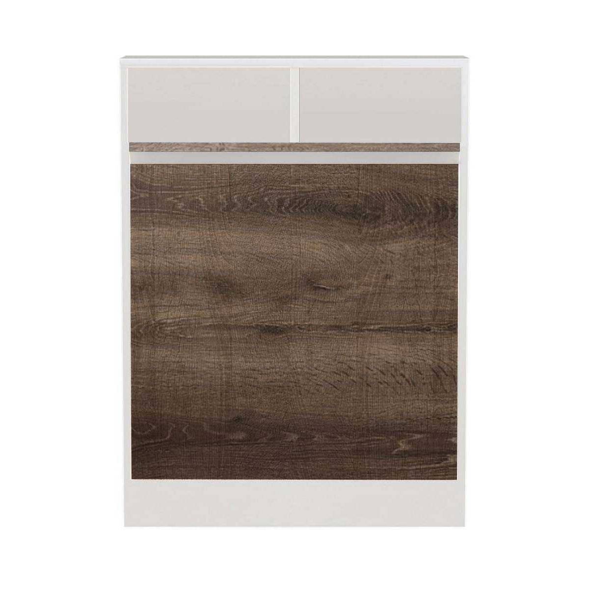 Hanah Home - Table de cuisine pliante avec rangements Bracked - Image 1