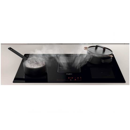 Table de cuisson aspirante induction 83cm 4 feux 7500w noir WVH92K/1 Whirlpool - Image 4