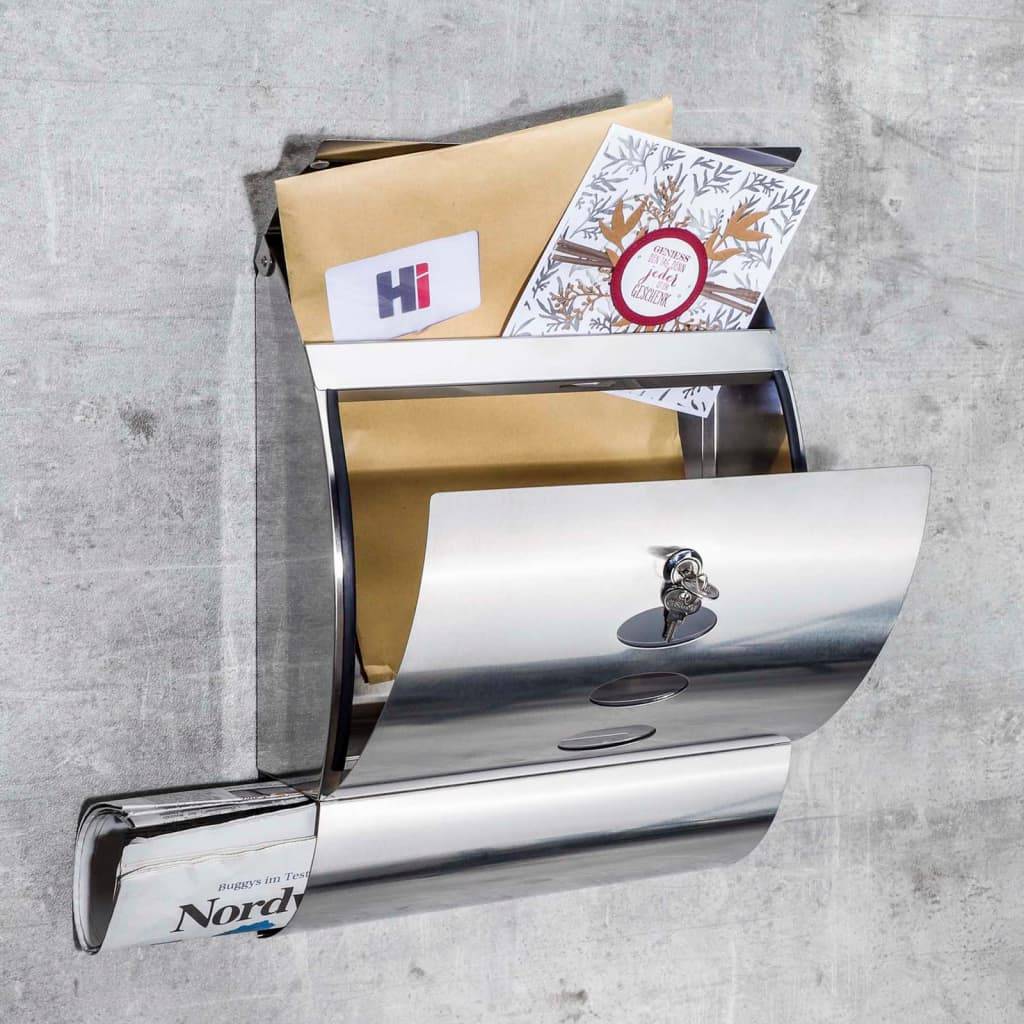 Boîte aux lettres Argent 30 X 12 cm - Prolenta Premium - Image 9