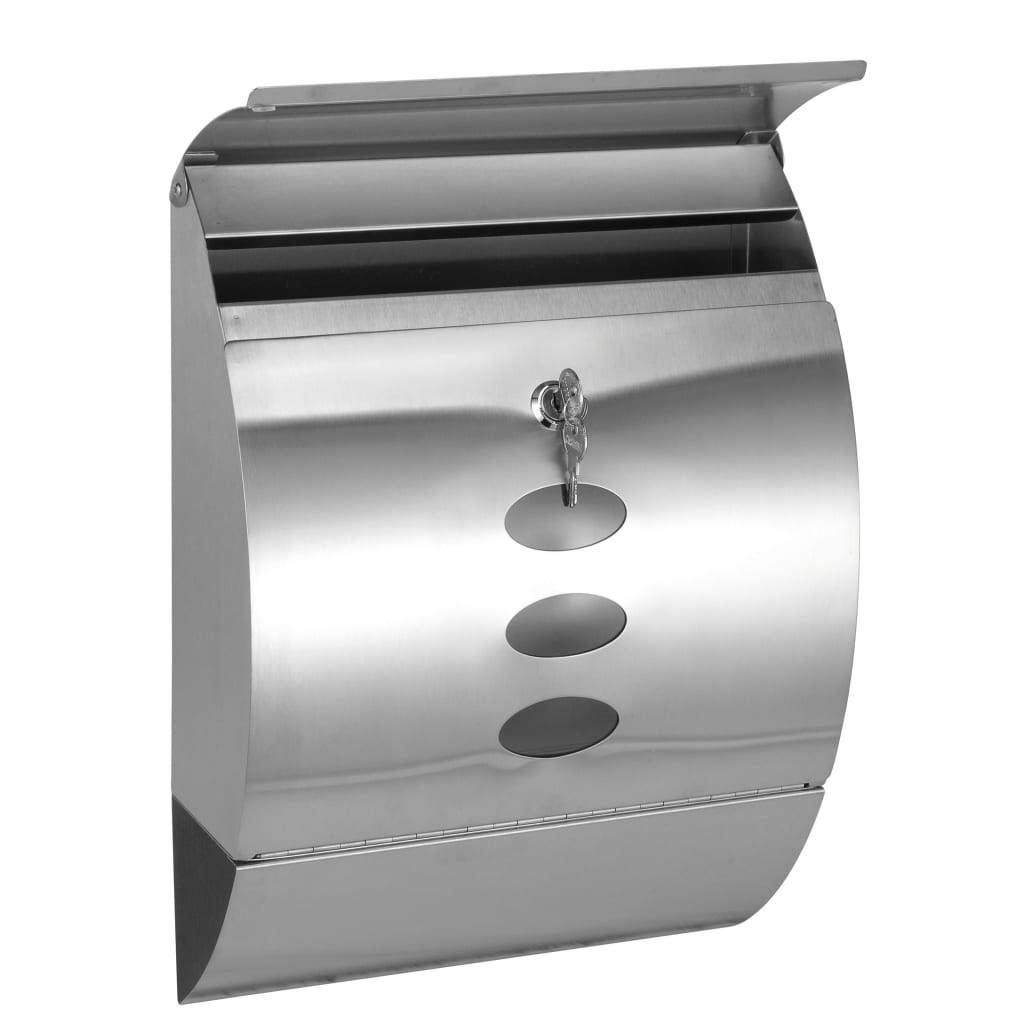 Boîte aux lettres Argent 30 X 12 cm - Prolenta Premium - Image 2