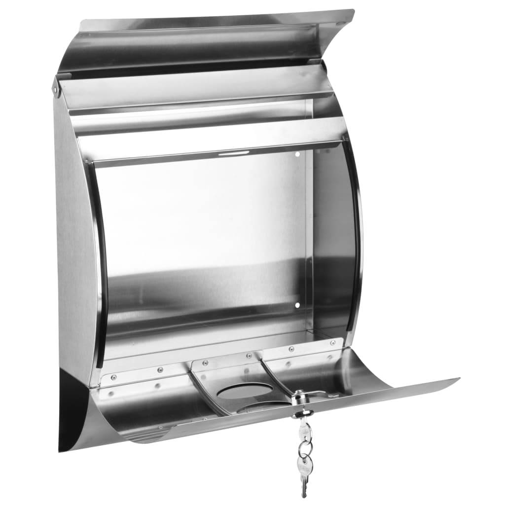 Boîte aux lettres Argent 30 X 12 cm - Prolenta Premium - Image 4